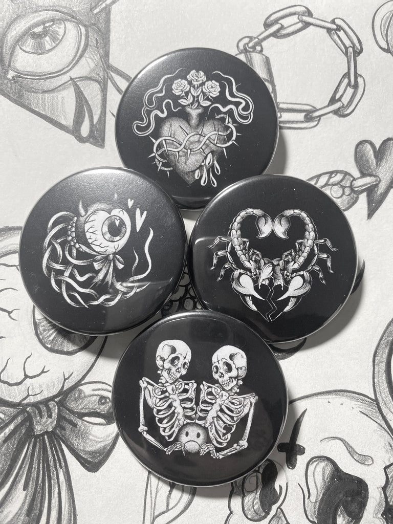 Pin Badges - @adarkershade_